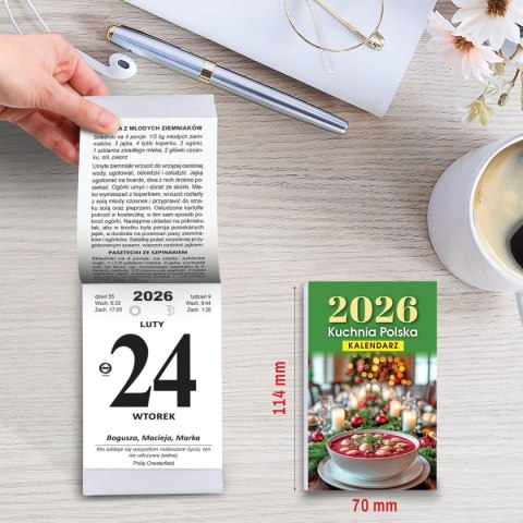 Kalendarz ścienny ZDZIERAK KUCHNIA POLSKA B7 Press