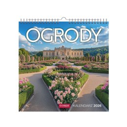 Kalendarz ścienny ogrody 33x33 330mm x 330mm Press