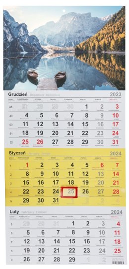 Kalendarz ścienny trójdzielny 288mm x 622mm Michalczyk i Prokop (T-106T-10)