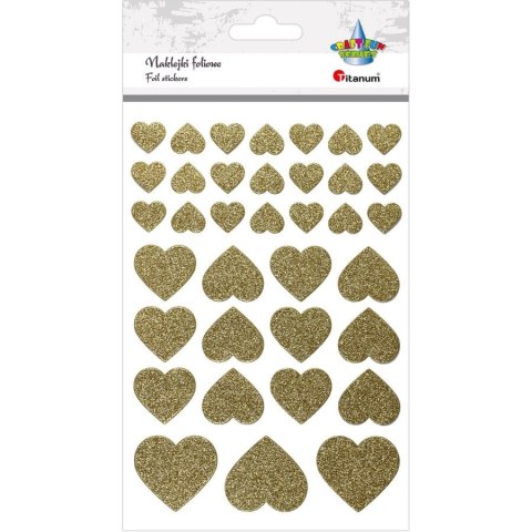Naklejka (nalepka) Craft-Fun Series serca złote Titanum (22LJ0828-6)
