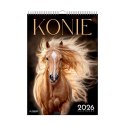 Kalendarz ścienny 16 stron wieloplanszowy A3 Press (konie)