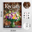 Kalendarz ścienny A4 KWIATY A4 x 300mm Press (5904830713466)