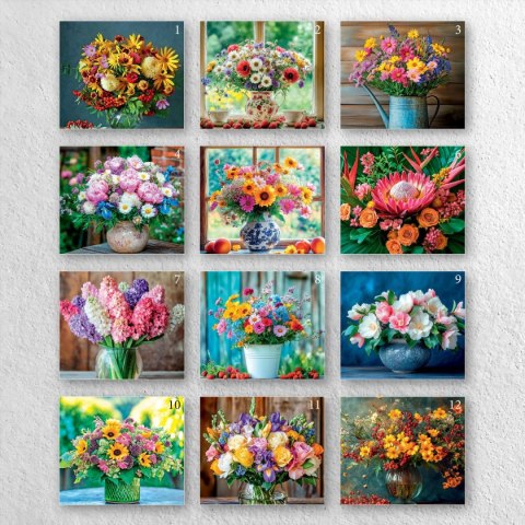 Kalendarz ścienny A4 KWIATY A4 x 300mm Press (5904830713466)