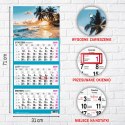Kalendarz ścienny PALMY 310mm x 790mm Press