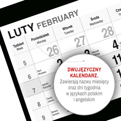 Kalendarz ścienny PIES 310mm x 790mm Press