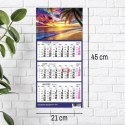 Kalendarz ścienny PLAŻA A4 210mm x 450mm Press