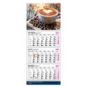 Kalendarz ścienny PREMIUM trójdzielny A4 Press (KAWA)