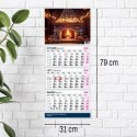 Kalendarz ścienny PREMIUM trójdzielny A4 Press (KOMINEK)