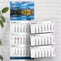 Kalendarz ścienny PREMIUM trójdzielny A4 Press (WIDOK)