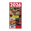 Kalendarz ścienny na lodówkę z magnesem 120mm x 270mm Press (kulinarny)