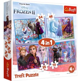 Puzzle Podróż w nieznane 35, 48, 54, 70 el. Trefl (34323)
