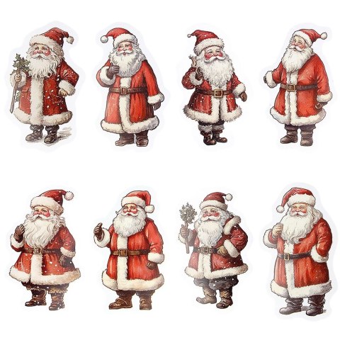 Naklejka (nalepka) Craft-Fun Series Mikołaje naklejki na rolce Titanum (25YQ-004)