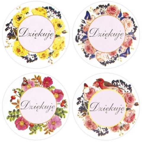 Naklejka (nalepka) Craft-Fun Series napis Dziękuję Naklejki na rolce Titanum (25JT002)