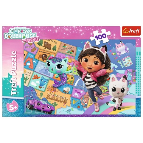 Puzzle Gabby Przyjaźń w kocim domku 100 el. Trefl (16515)