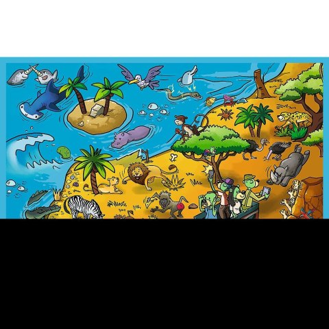 Puzzle Trefliki W krainie zwierząt 2x70 el. Trefl (34445)