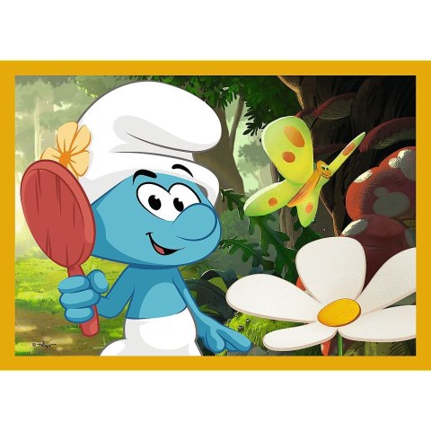 Puzzle Życie w Wiosce Smerfów 4w1 el. Trefl (34664)