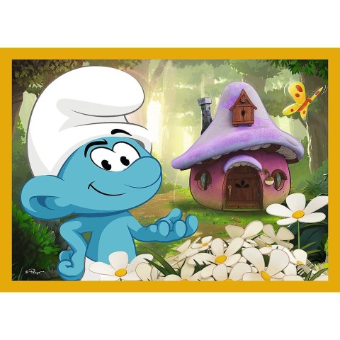 Puzzle Życie w Wiosce Smerfów 4w1 el. Trefl (34664)
