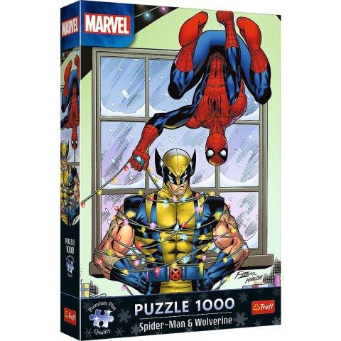 Puzzle Xmass Spider-Man & Wolverine: Święta 1000 el. Trefl (12088)