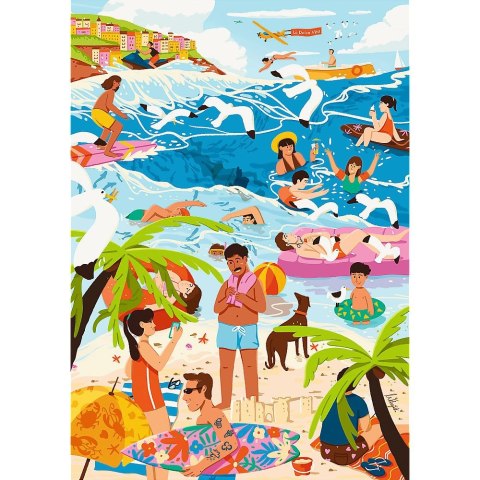 Puzzle premium plus The Art of Colour: W Wakacyjnym Ferworze 1000 el. Trefl (12065)
