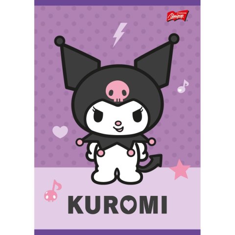 Zeszyt Kuromi aminowany A5 32k. 70g linia podwójna kolor Unipap