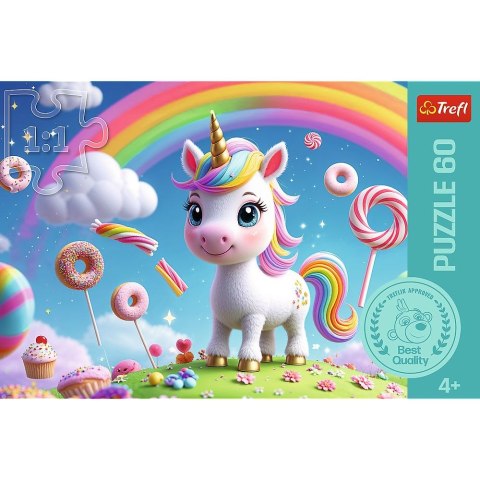 Puzzle Cukierkowy Świat 60 el. Trefl (17416)