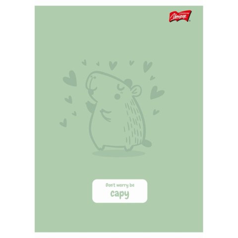Zeszyt A5 Capybara 32k. 70g linia kolor Unipap
