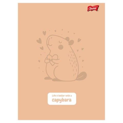 Zeszyt A5 Capybara 32k. 70g linia kolor Unipap