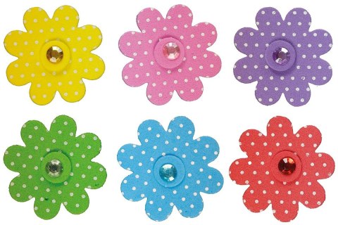 Naklejka (nalepka) Craft-Fun Series piankowe kwiaty z kryształkiem Titanum (5052B)