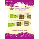 Wstążka Titanum Craft-Fun Series Xmas nadruk prezenty 15x3 [mm x m] ecru (363074)