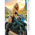 Kalendarz ścienny GORLS&BIKES 12 KARTKOWY 310mm x 500mm Jotan (WP137)