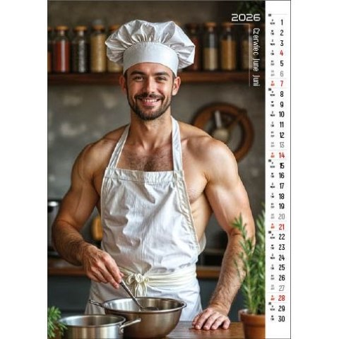 Kalendarz ścienny MAN, PASSION&WORK 13- planszowy 300mm x 350mm Jotan (WPK148)