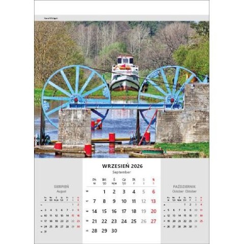 Kalendarz ścienny NIESAMOWITA POLSKA wieloplanszowy 330mm x 500mm Jotan (WP116)
