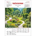 Kalendarz ścienny OGRODY WIELOPLANSZOWY 330mm x 500mm Jotan (WP133)