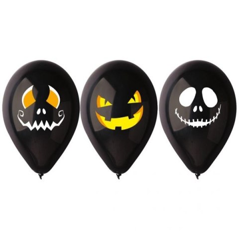 Balon gumowy PREMIUM HALLOWEEN TWARZE mix Godan (GB/PG39)