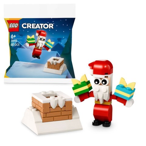 Klocki konstrukcyjne Creator Święty Mikołaj i świąteczny komin Lego (30692)