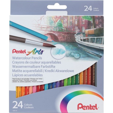 Kredki akwarelowe 24 kol. Pentel (CB9-12U)