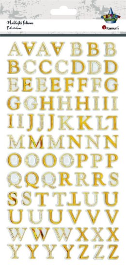 Naklejka (nalepka) Craft-Fun Series Alfabet złoty Titanum (TCC-02)