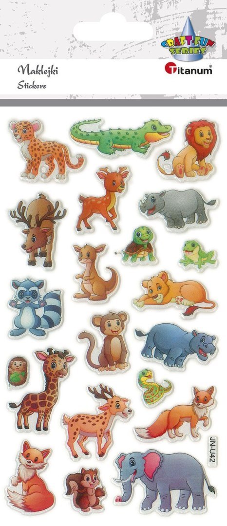 Naklejka (nalepka) Craft-Fun Series Zwierzęta wypukłe Titanum (JN-U042)