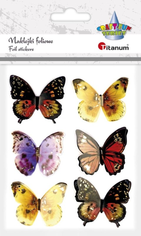 Naklejka (nalepka) Craft-Fun Series motyle 3D Titanum (set1)