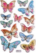 Naklejka (nalepka) Craft-Fun Series wypukła Motyle Titanum (HFA-012)