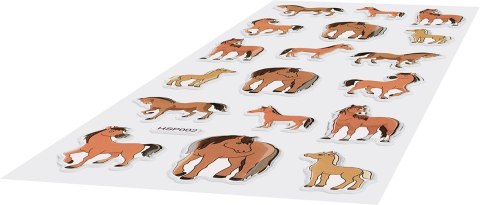 Naklejka (nalepka) Craft-Fun Series wypukła miękka konie kreskówkowe Titanum (HSP02)