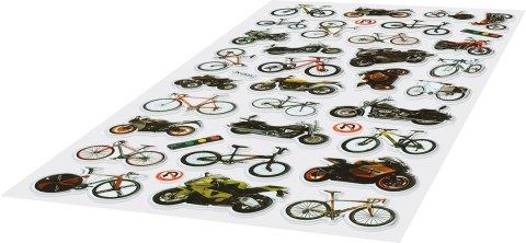 Naklejka (nalepka) Craft-Fun Series wypukła motocykle, rowery Titanum (JN-D25)