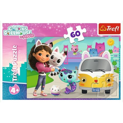 Puzzle Gabby Gabby i kocie przygody 60 el. Trefl (17415)
