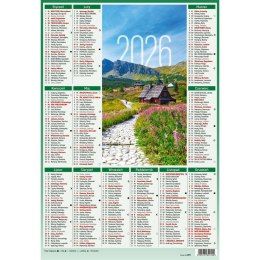 Kalendarz ścienny 5905031841033 plakietka A4 230mm x 335mm Wydawnictwo Wokół Nas (KS059)