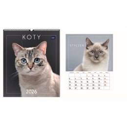 Kalendarz ścienny WIELOPLANSZOWY 355mm x 400mm Interdruk (KOTY)