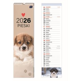 Kalendarz ścienny paskowy 135mm x 500mm Interdruk (PSY)