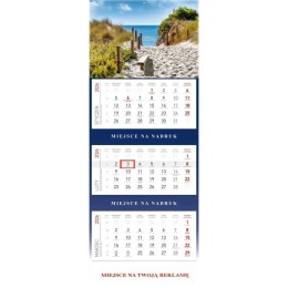 Kalendarz ścienny plecki granatowe kalendarz trójdzielny GÓRY 566mm x 295mm Wydawnictwo Wokół Nas (KS055B)