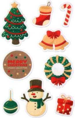 Naklejka (nalepka) Craft-Fun Series filcowa Boże Narodzenie Titanum (25YQ0513-10)