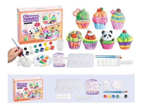 Zestaw kreatywny dla dzieci odlewy gipsowe babeczki Bigtoys (BZK2761)