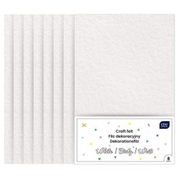 Filc kolor: biały 8 ark. [mm:] 210x297 Interdruk (IFILDEKBIA)